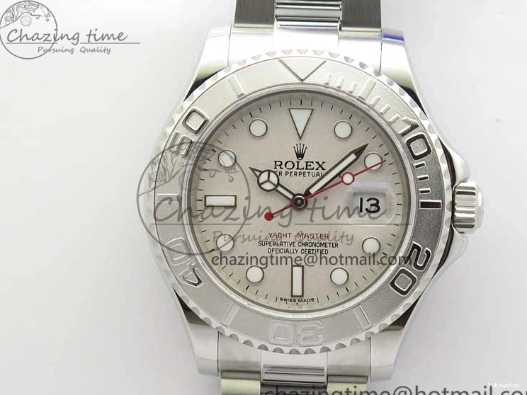 Dial Yacht-Master Silver Best SS SA3135 Edition Maker Bp on SS 116622 Bracelet 0501